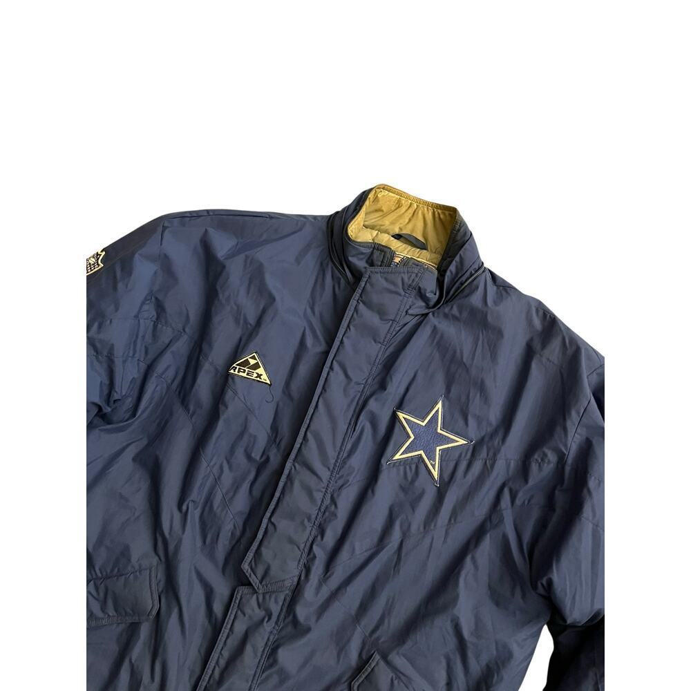 Vtg 1990s Mens Sz XL Pro Line APEX ONE Dallas Cowboys Logo Jacket Blue - Picture 3 of 7